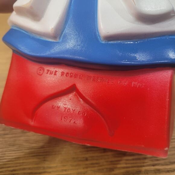 My Toy Co Vintage 1972 RAGGEDY ANN Coin Bank Bobbs Merrill w/Plug Doll Child Toy - Picture 13 of 16